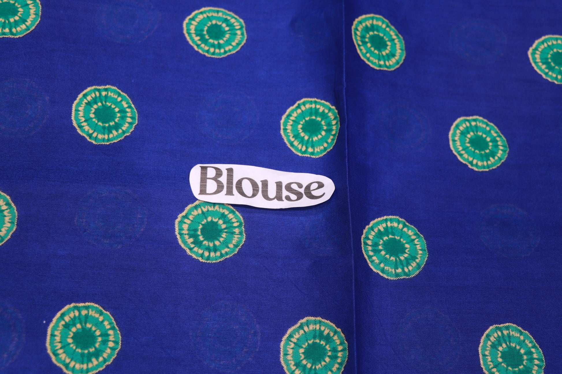 Pure Cotton Blue Saree - Vaishali Silks