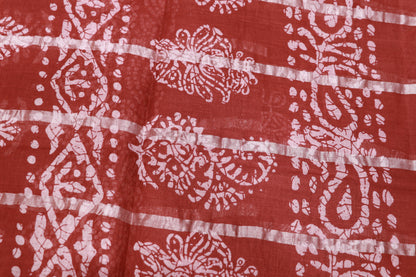 pure Cotton  Brown Saree