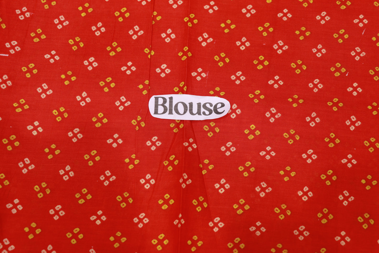 Pure Cotton  Blue  With  Red - Vaishali Silks