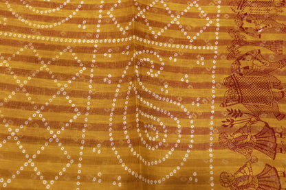 Pure Cotton Pink WIth Mustard  Saree