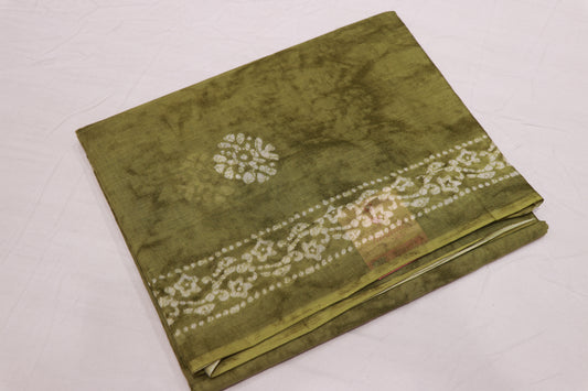 Pure Cotton Green Saree