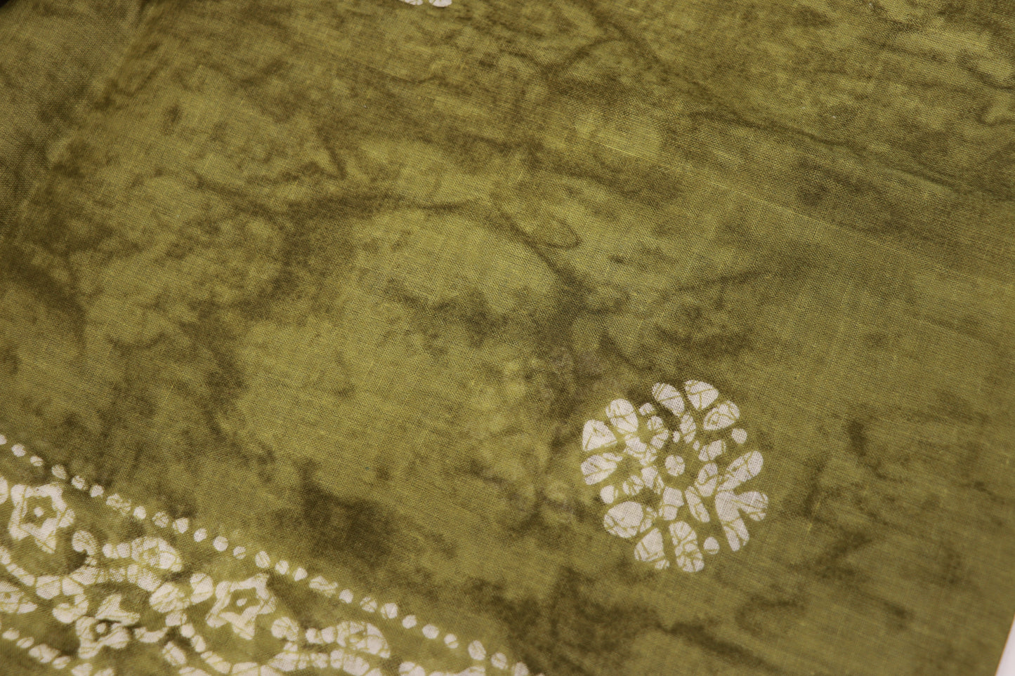 Pure Cotton Green Saree