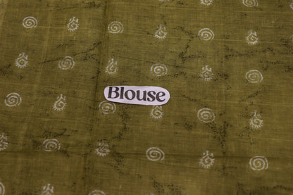 Pure Cotton Green Saree