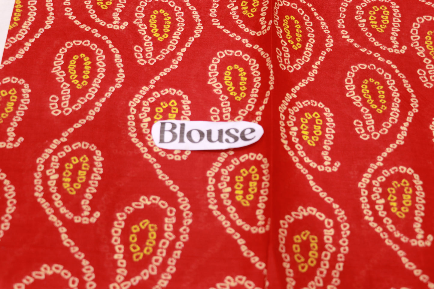 Pure Cotton  Red  With Green Saree - Vaishali Silks