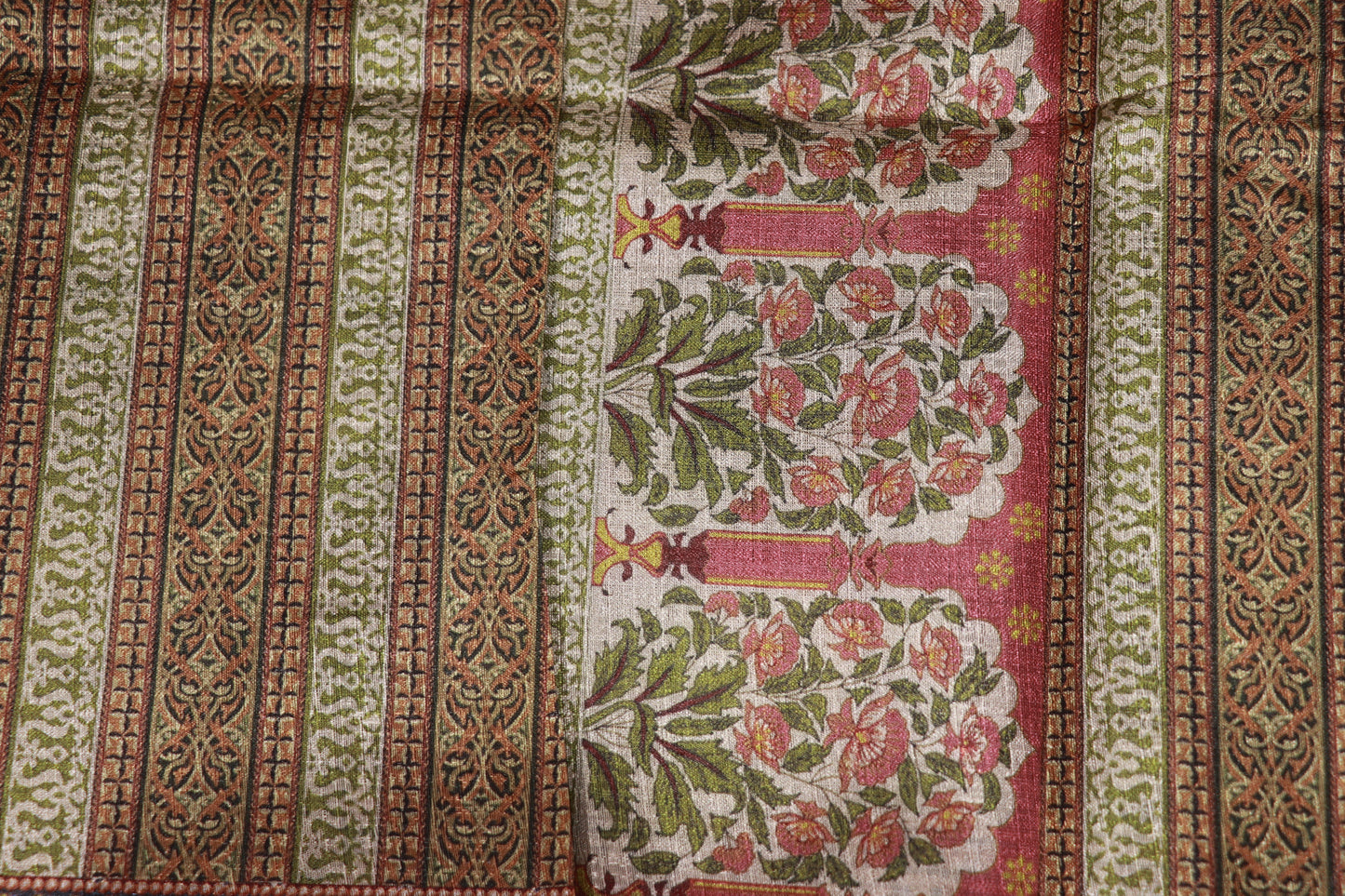 Fancy Saree  Brown Colour