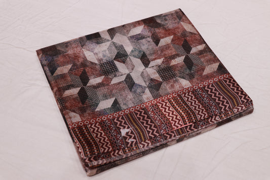 Fancy Saree Brown Colour