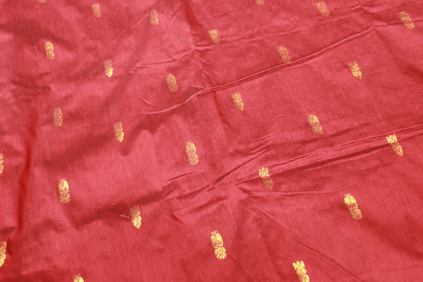 Kalyani Cotton  Saree  Red With  Black