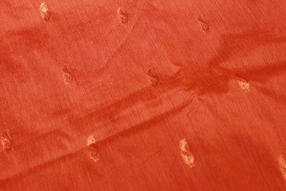 Kalyani Cotton Saree Ornge With Green