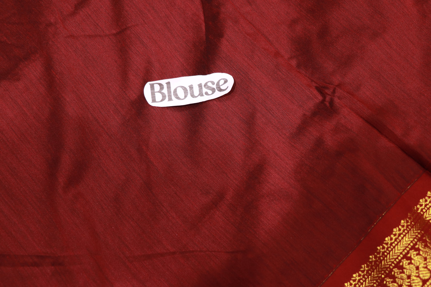 Kalyani  Cotton Saree Black With  Maroon