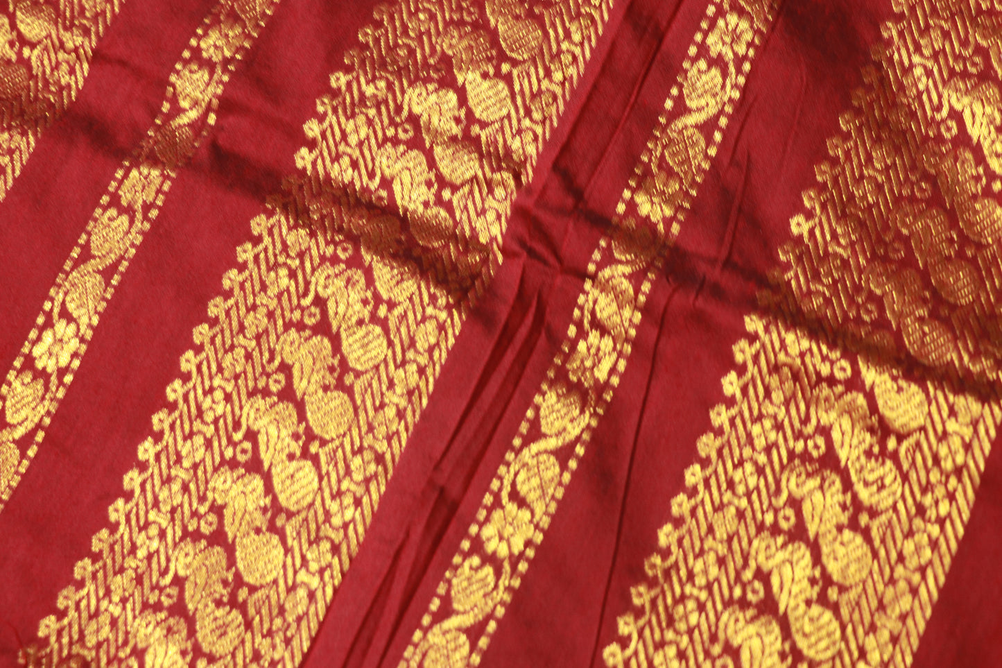 Kalyani Cotton  Saree  Bottle  With  Maroon