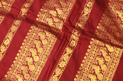 Kalyani Cotton  Saree  Bottle  With  Maroon