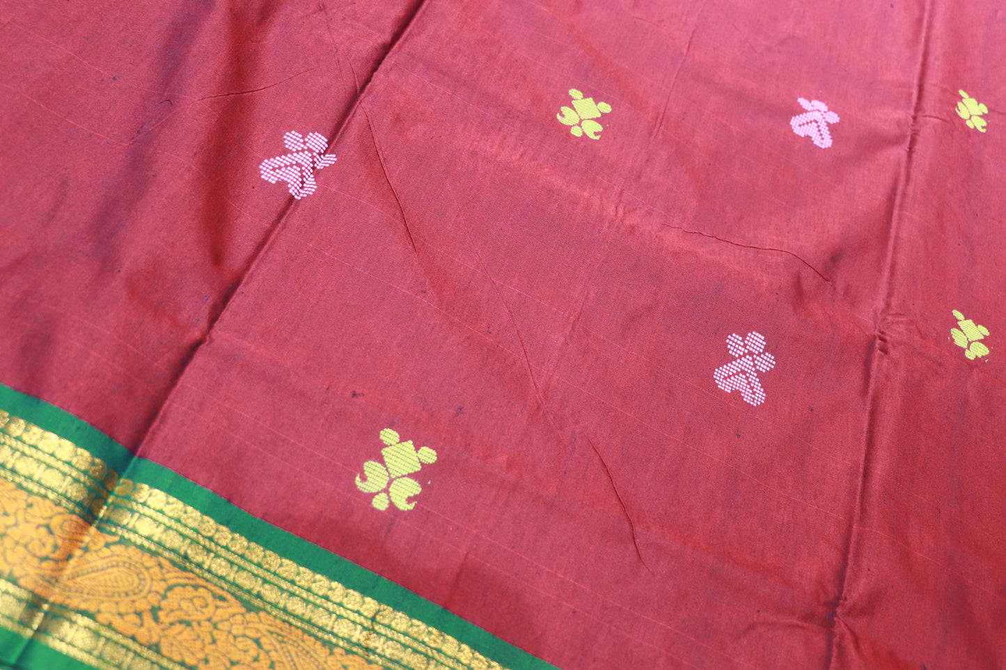Cotton  Saree Maroon  Colour