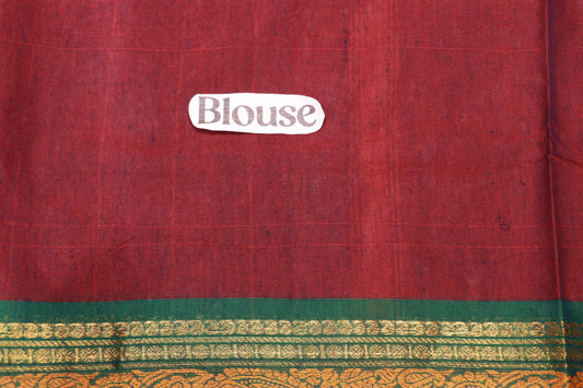 Cotton  Saree Maroon  Colour