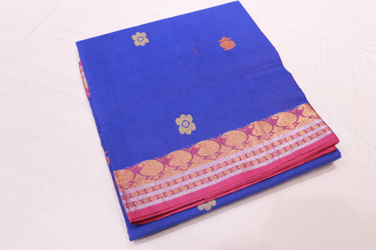 Cotton Saree  BLue Colour
