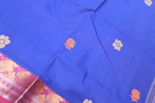 Cotton Saree  BLue Colour