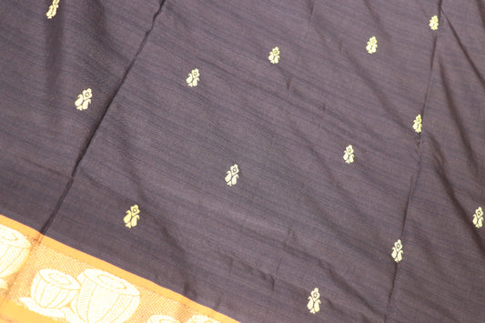 Cotton Saree Black Colour