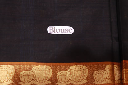 Cotton Saree Black Colour