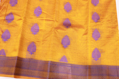 Cotton Saree Yello Colour - Vaishali Silks