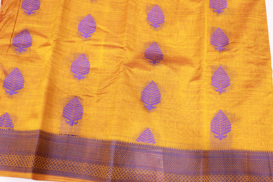 Cotton Saree Yello Colour - Vaishali Silks