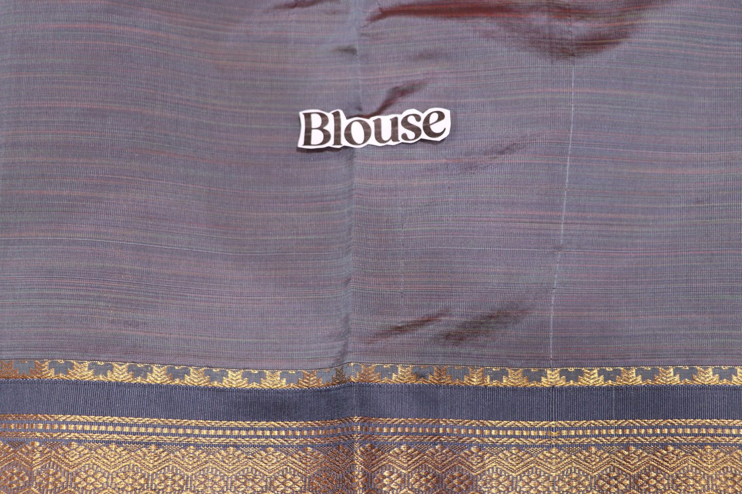 Cotton Saree Green With  Grery colour