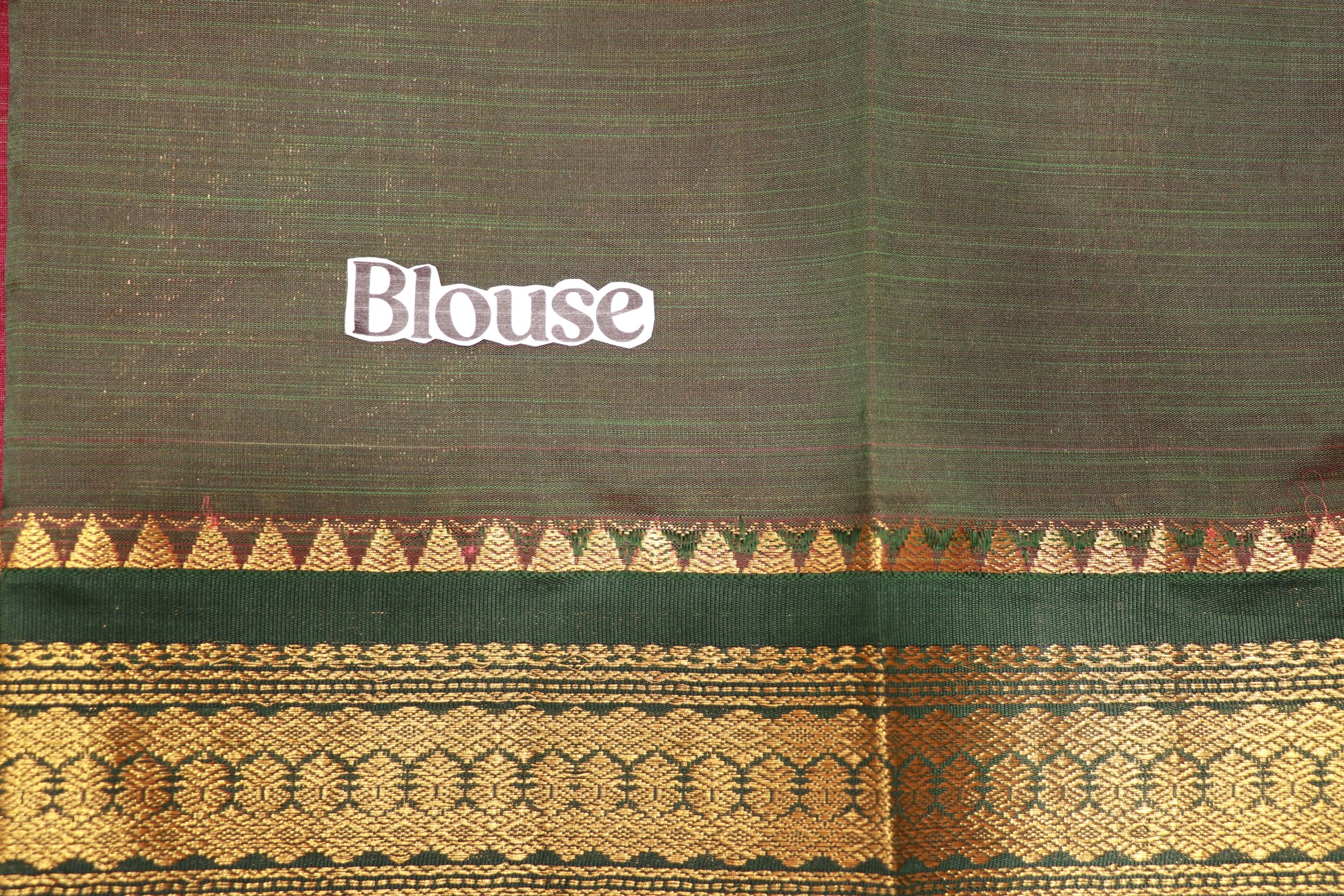 Cotton Saree  Purple With Bottle  Green  Colour - Vaishali Silks