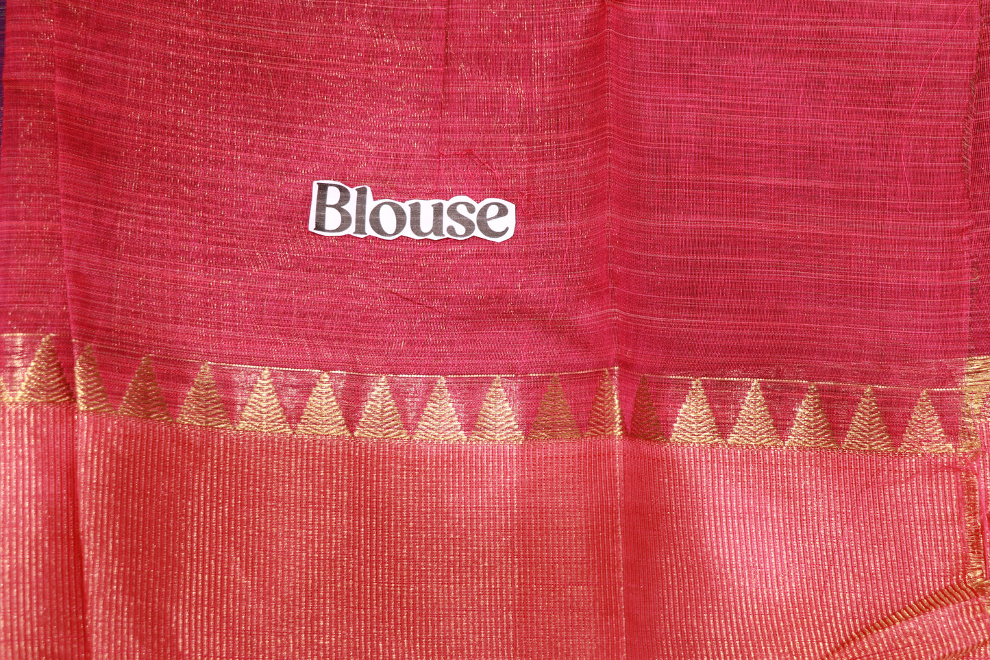 Cotton Saree Purple With Red Colour - Vaishali Silks