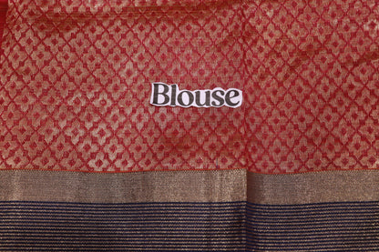 Silk Cotton Saree  Pink With Voilet  Color - Vaishali Silks