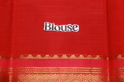 Silk Cotton Saree Blue  Colour