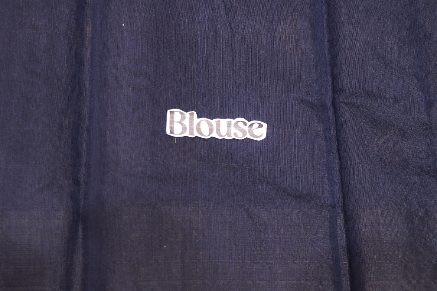 Silk Cotton Saree Blue Colour