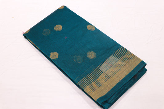 Silk  Cotton Saree  Ramar  Green Colour