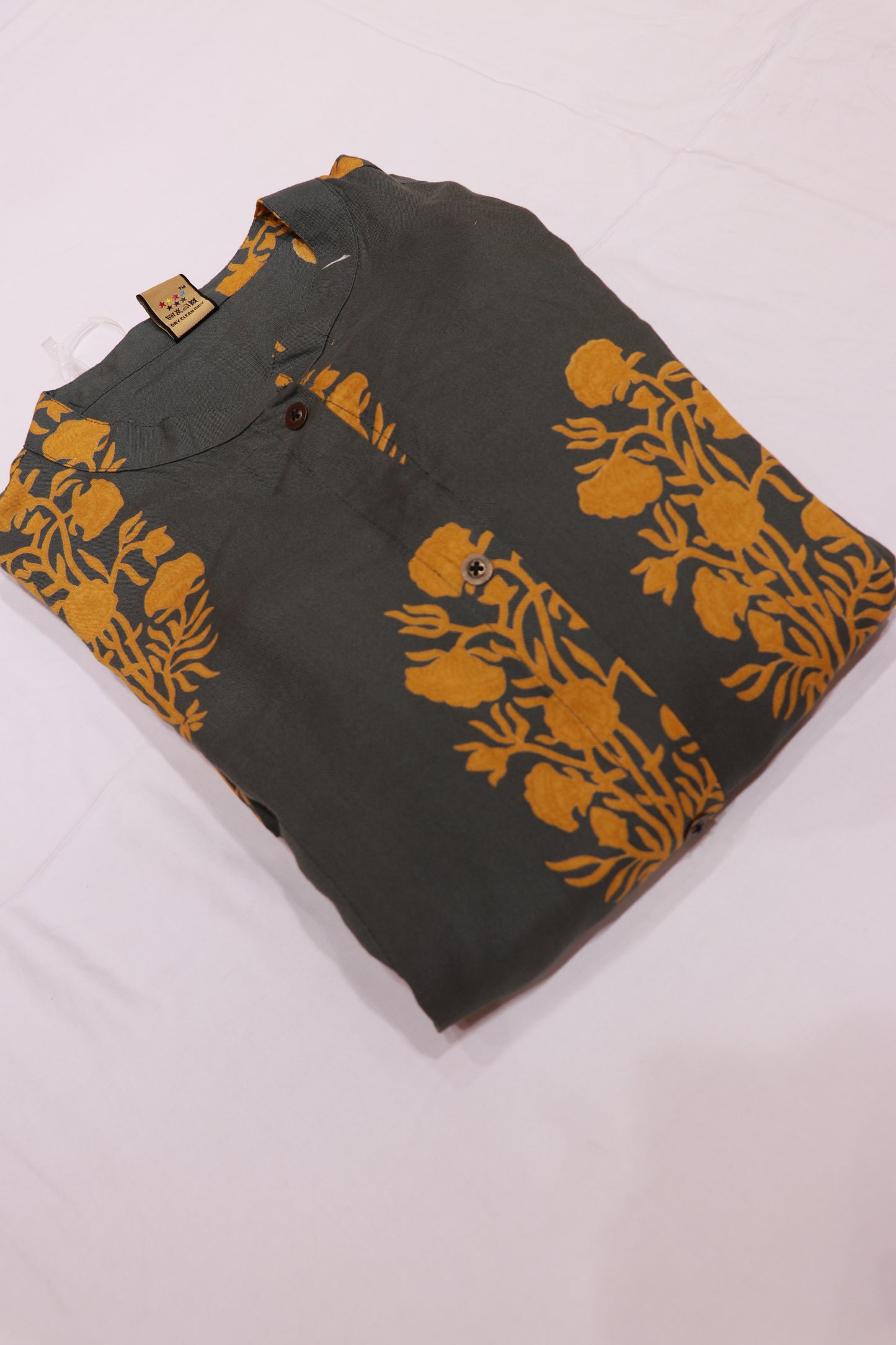 Cotton  Green With Musterd   Set - Vaishali Silks