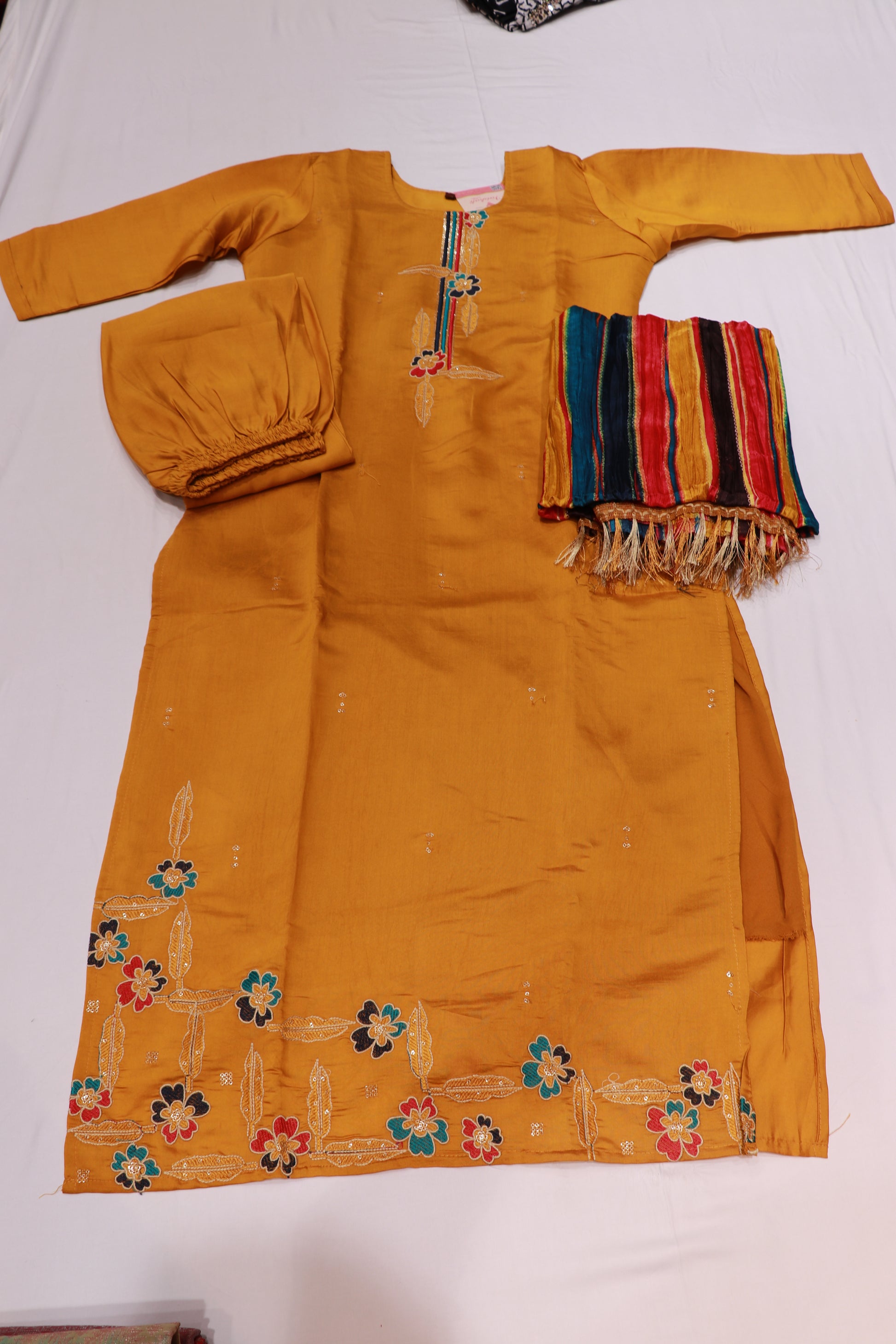 Cotton Yellow  Colour  Kurthi Set - Vaishali Silks