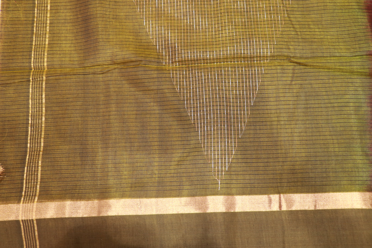 Silk  Cotton Saree Purpie  With Green  Colour - Vaishali Silks