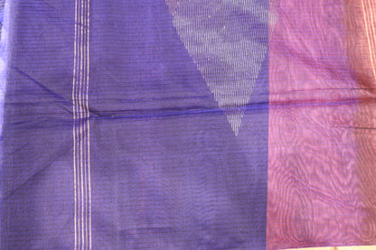 Silk Cotton Saree Onang With Violet Colour - Vaishali Silks