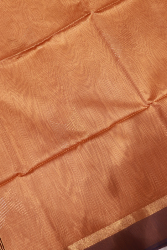 Silk Cotton  Saree Sandal  With  Voilet Colour - Vaishali Silks