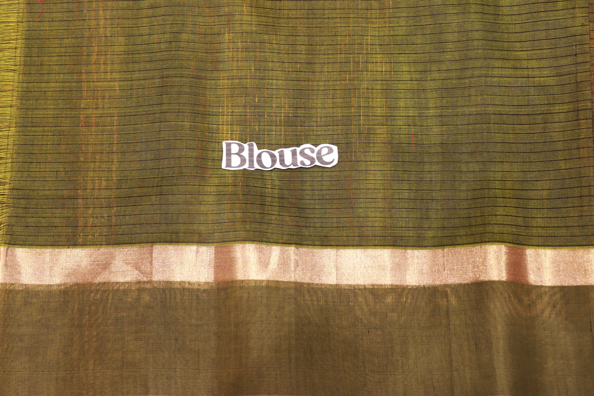 Silk  Cotton  Saree  Red With  Green Colour - Vaishali Silks