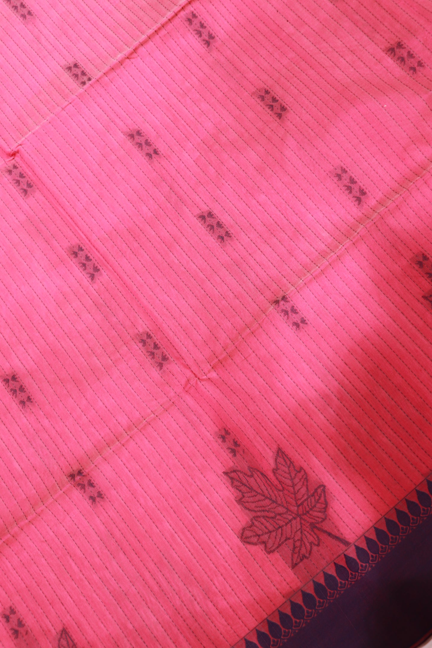 Silk Cotton  Saree Pink Colour