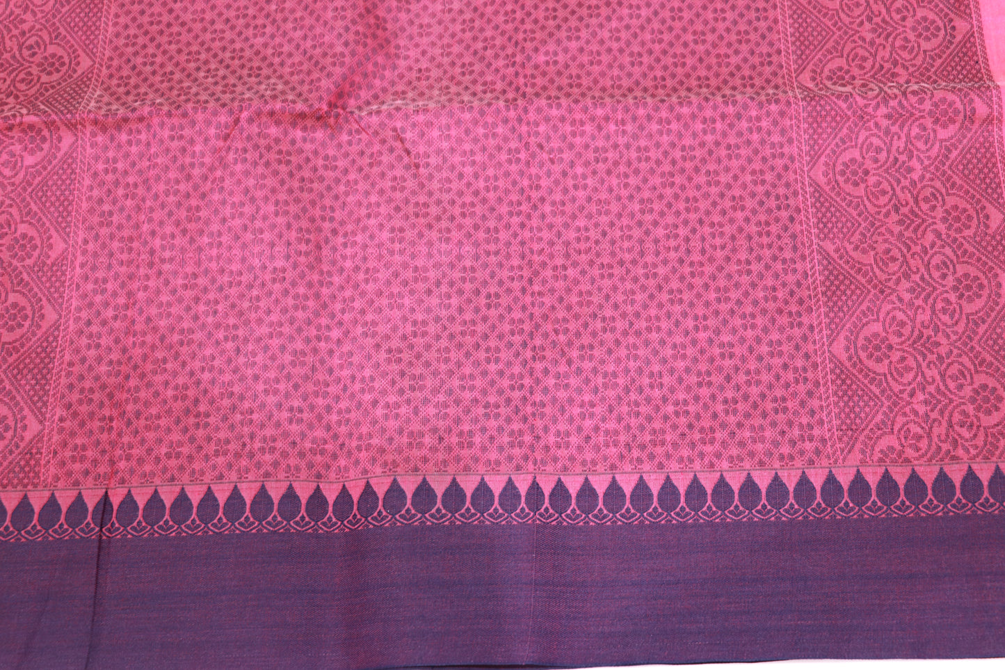 Silk Cotton  Saree Pink Colour