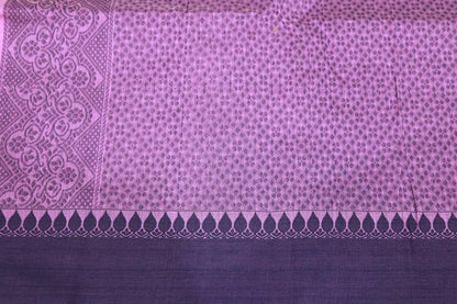 Silk Cotton  Saree Violet  Colour
