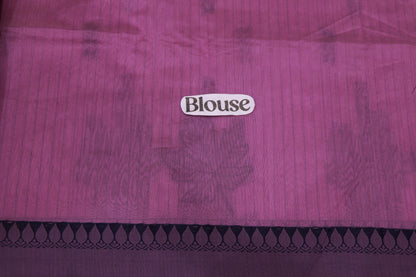 Silk Cotton  Saree Violet  Colour