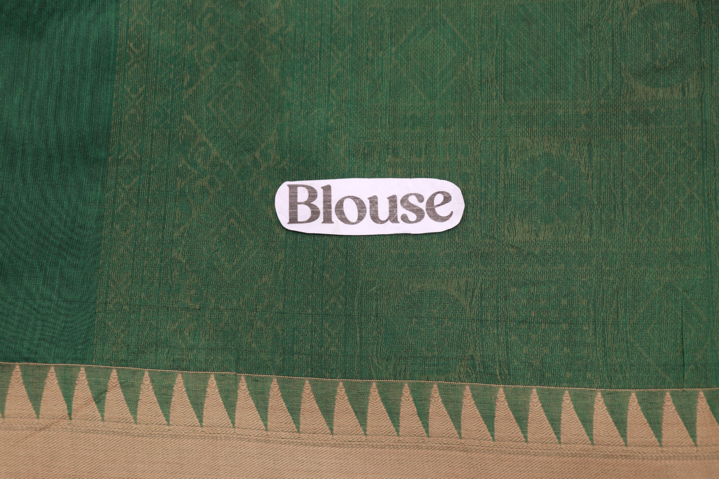 Silk Cotton Saree Green colour