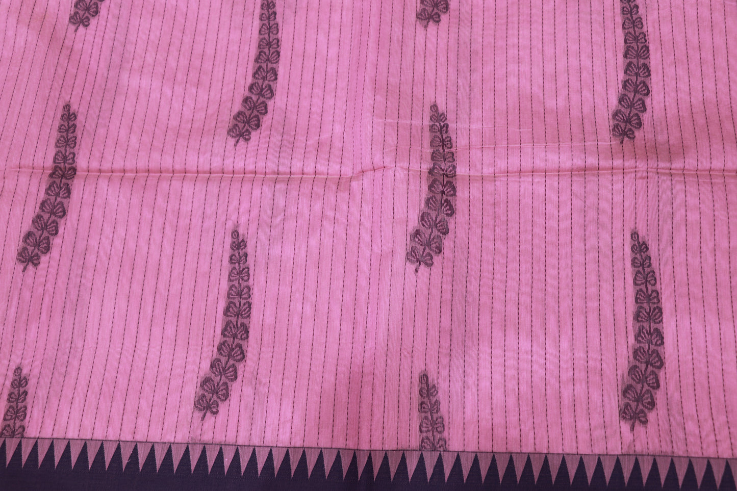 Silk Cotton Saree Baby  pink Colour
