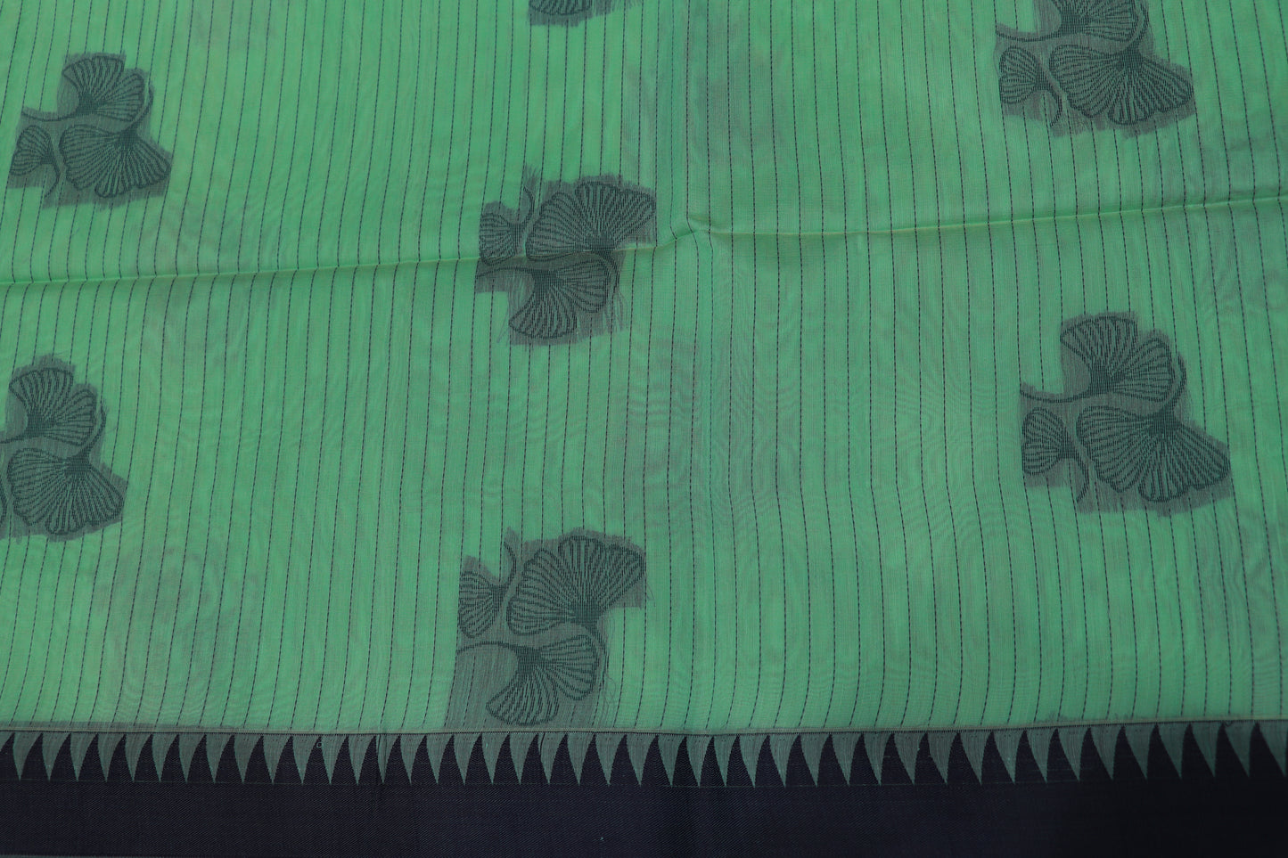 Silk  Cotton saree Green  Colour