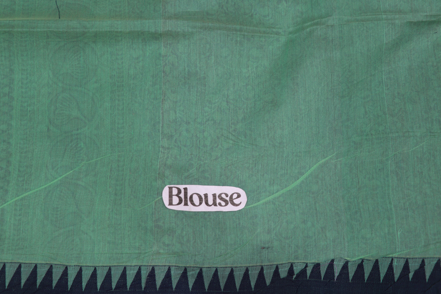 Silk  Cotton saree Green  Colour