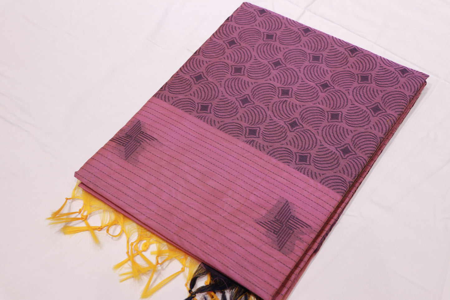 Silk  Cotton  Saree  Baby Pink  Colour