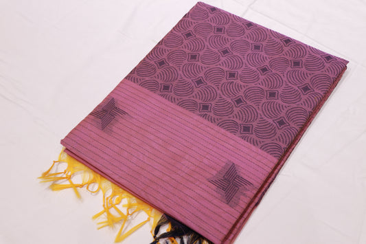 Silk  Cotton  Saree  Baby Pink  Colour