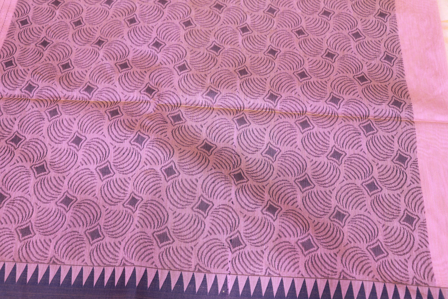 Silk  Cotton  Saree  Baby Pink  Colour