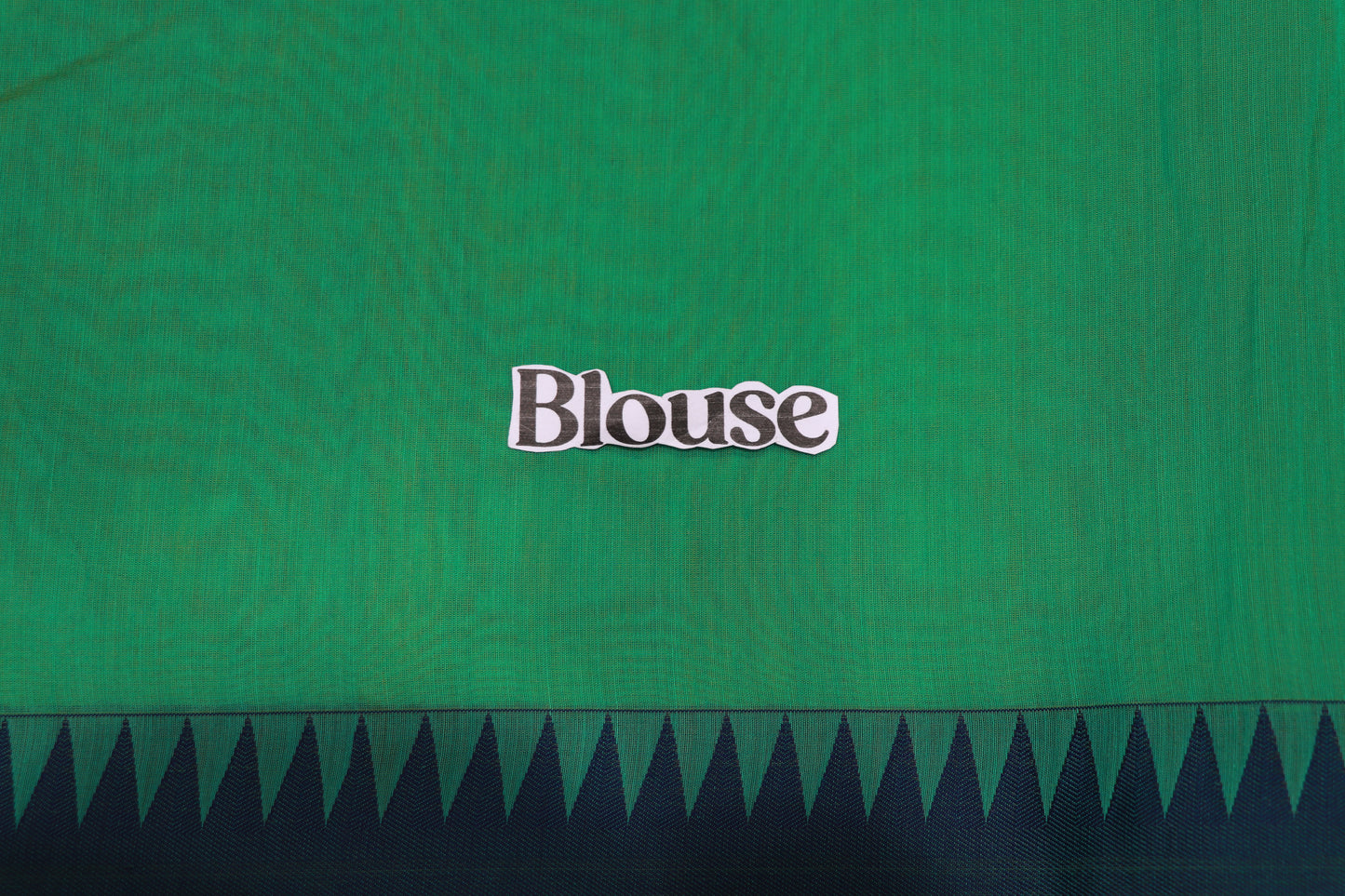 Silk Cotton Saree Green Colour