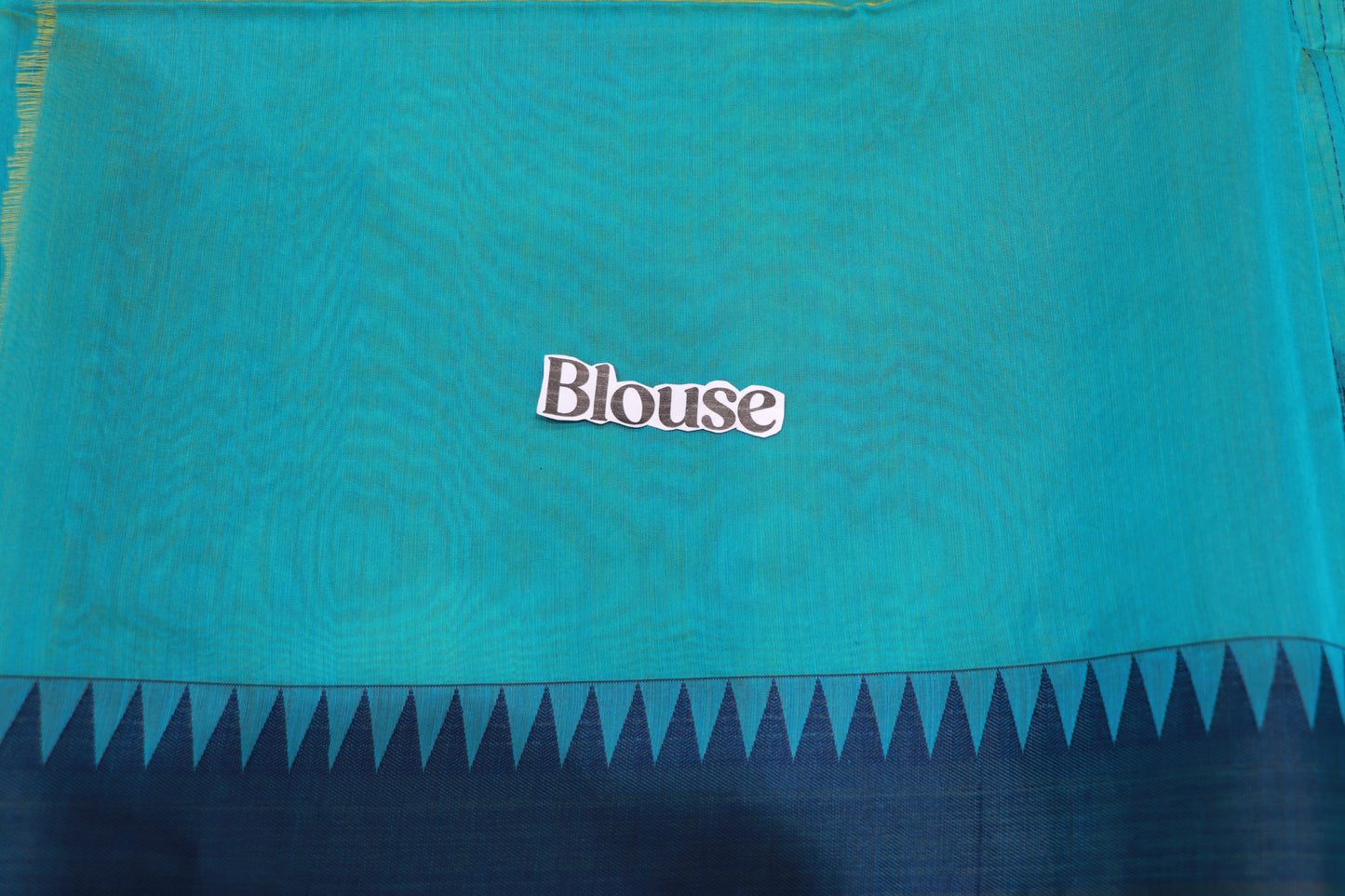 Silk  Cotton Saree  Blue Colour - Vaishali Silks