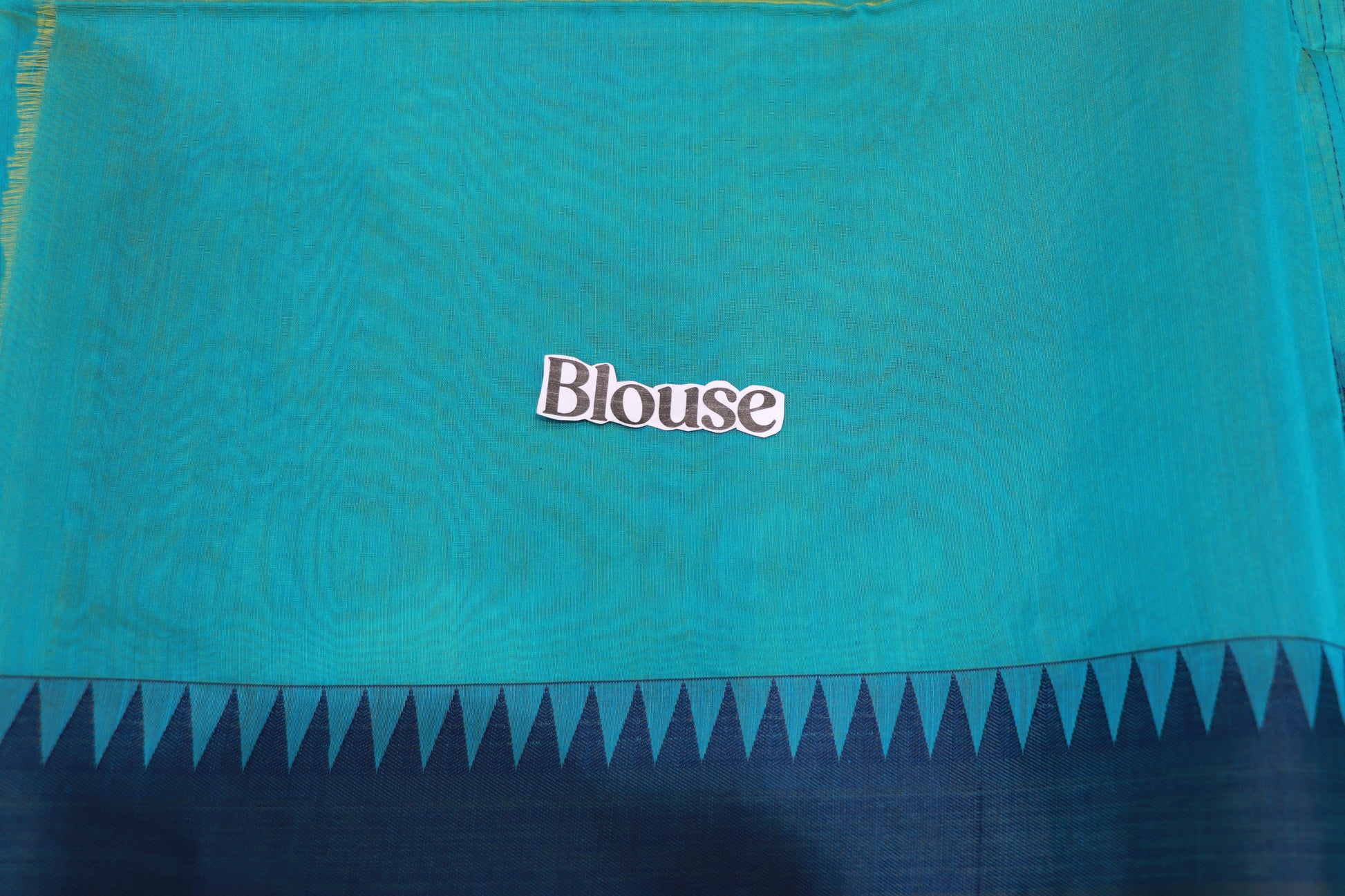Silk  Cotton Saree  Blue Colour - Vaishali Silks